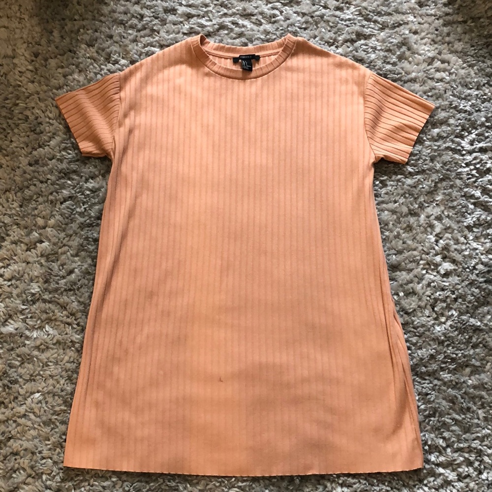 Peach T-Shirt Dress